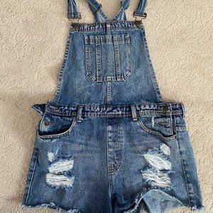 Denim Short Overalls